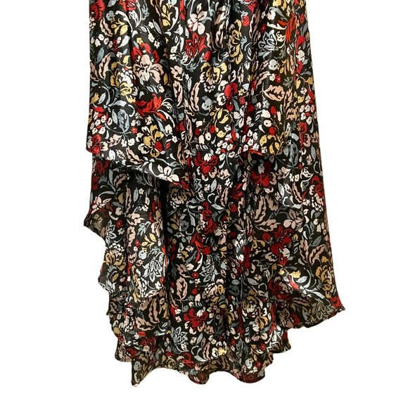 Vince Camuto Pink and Red Floral Long Sleeve Dress NWT Size L - Picture 5 of 15